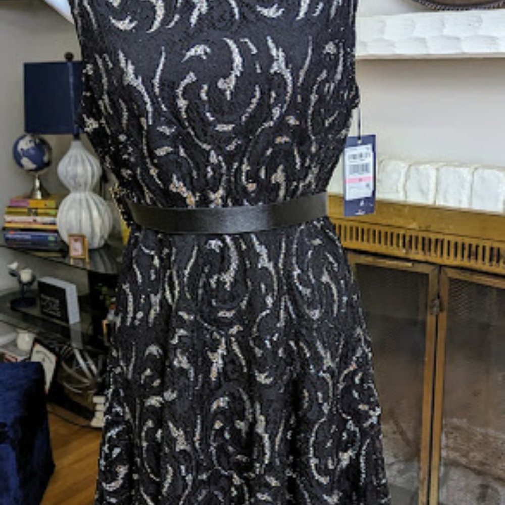 black/Silver dress size10